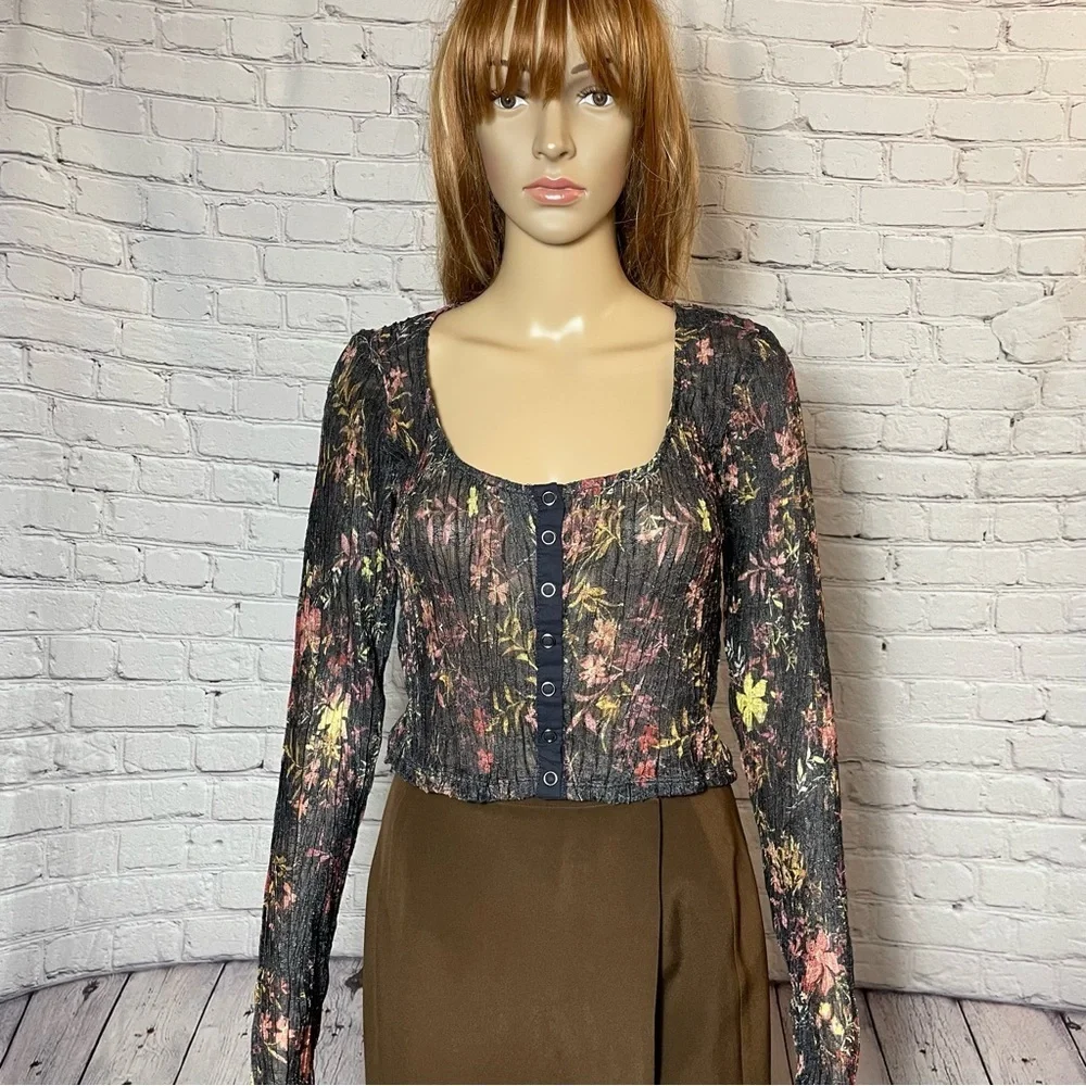 NWT New $78 Free People Angelina Lace Top Size XS